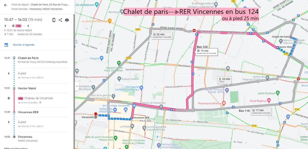 Chalet De Paris Fontenay-sous-Bois Ngoại thất bức ảnh